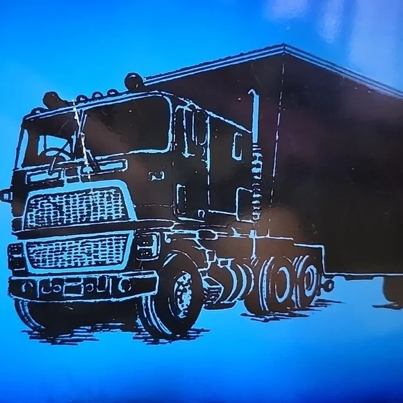 Blue Truck License Plate. Metal. - Picture 2 of 4